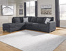 [SPECIAL] Altari Slate LAF Full Sleeper Sectional - Gate Furniture