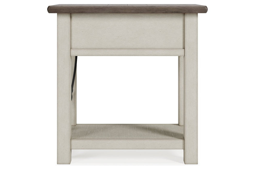 [SPECIAL] Bolanburg Two-tone Chairside End Table - T637-107 - Gate Furniture