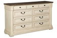 [SPECIAL] Bolanburg Two-tone Dresser - B647-131 - Gate Furniture