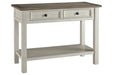 [SPECIAL] Bolanburg Two-tone Sofa/Console Table - T637-4 - Gate Furniture