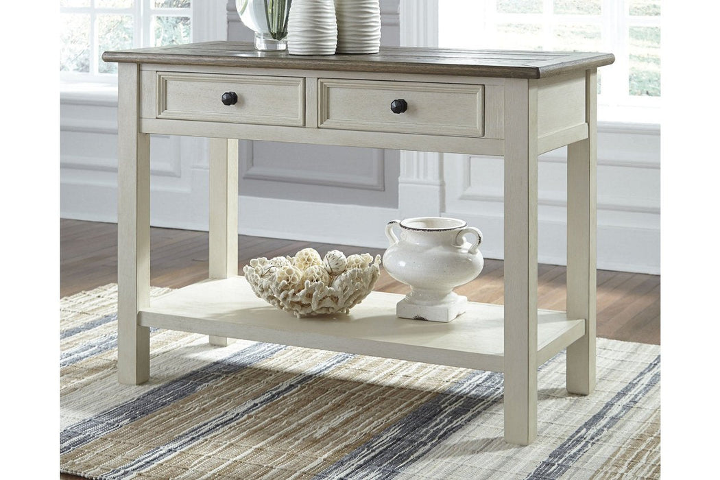 [SPECIAL] Bolanburg Two-tone Sofa/Console Table - T637-4 - Gate Furniture