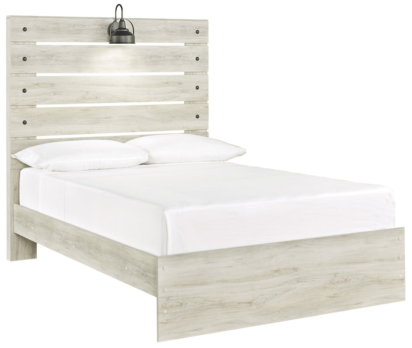 [SPECIAL] Cambeck Whitewash Full Panel Bed - Gate Furniture