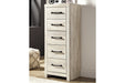 [SPECIAL] Cambeck Whitewash Narrow Chest of Drawers - B192-11 - Gate Furniture