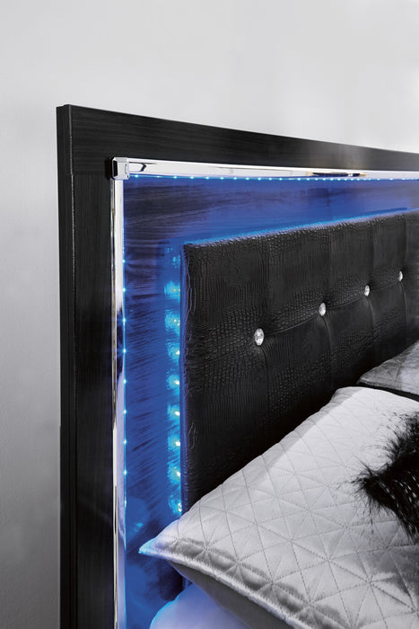 [SPECIAL] Kaydell Black LED Panel Bedroom Set - Gate Furniture