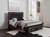 [SPECIAL] Kaydell Black LED Storage Panel Bedroom Set - Gate Furniture