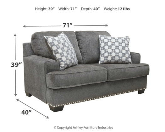 [SPECIAL] Locklin Carbon Living Room Set - Gate Furniture