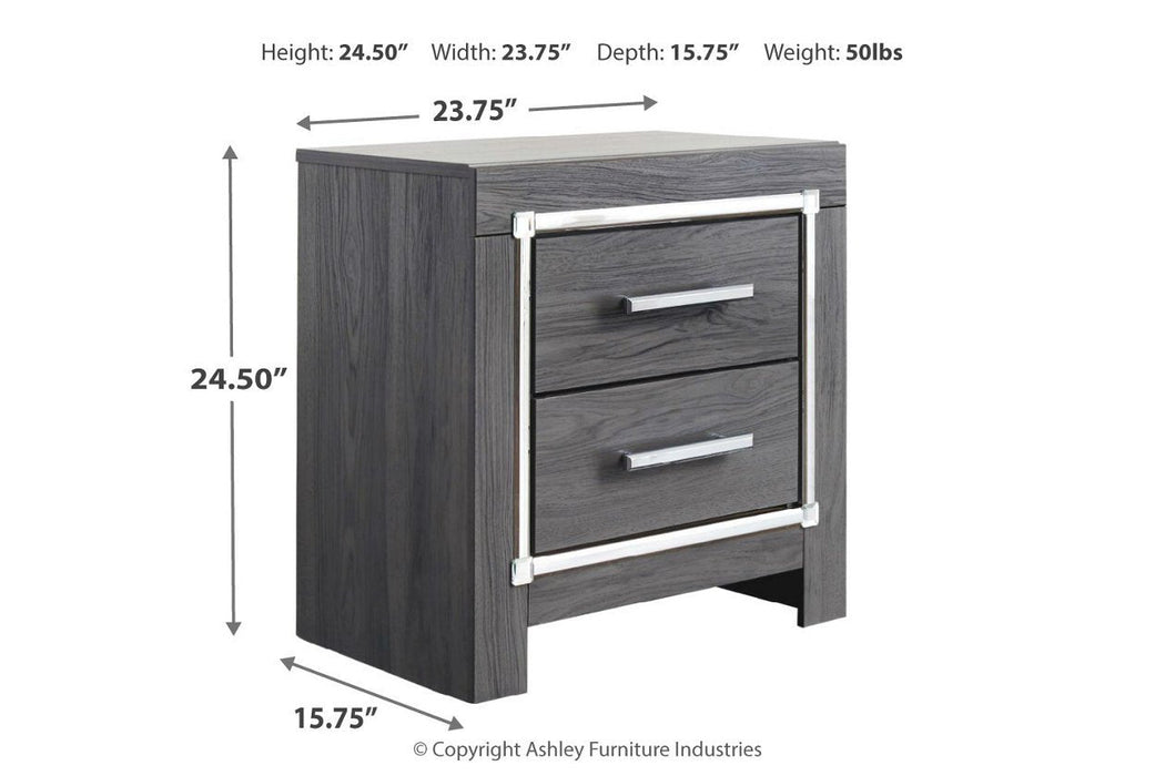 [SPECIAL] Lodanna Gray Nightstand - B214-92 - Gate Furniture