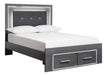 [SPECIAL] Lodanna Gray Youth LED Storage Bedroom Set - Gate Furniture