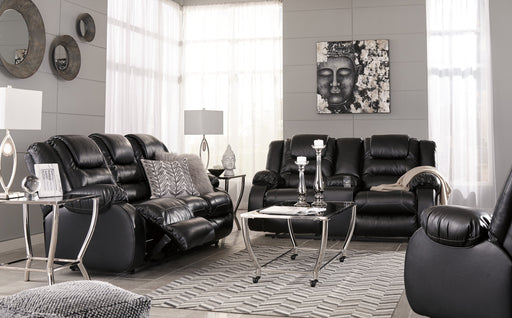 [SPECIAL] Vacherie Black Reclining Living Room Set - Gate Furniture