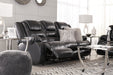 [SPECIAL] Vacherie Black Reclining Living Room Set - Gate Furniture