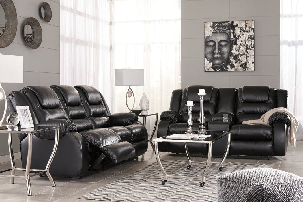 [SPECIAL] Vacherie Black Reclining Sofa - 7930888 - Gate Furniture