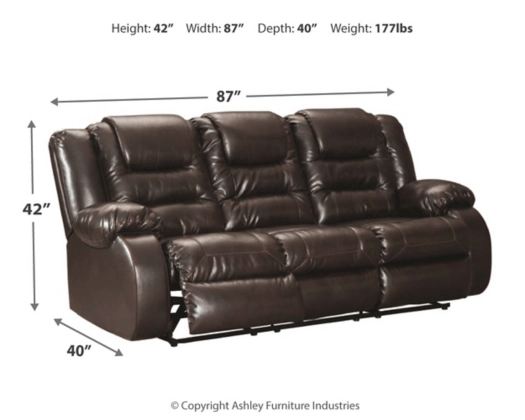 [SPECIAL] Vacherie Chocolate Reclining Living Room Set - Gate Furniture