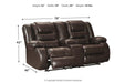 [SPECIAL] Vacherie Chocolate Reclining Loveseat with Console - 7930794 - Gate Furniture