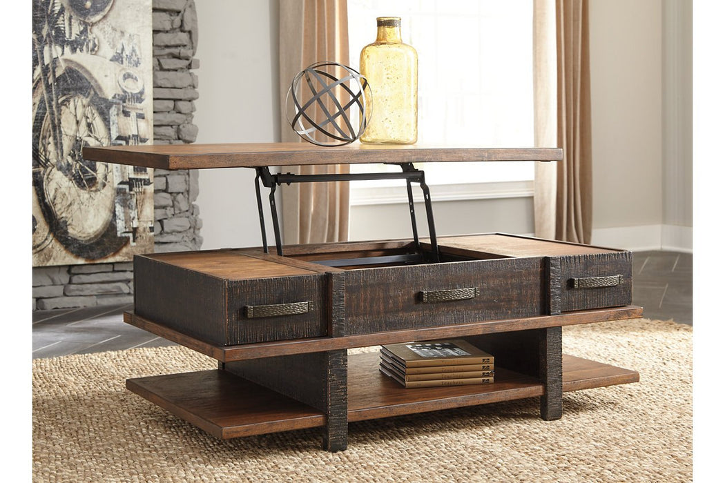 Stanah Two-tone Coffee Table with Lift Top - T892-9 - Gate Furniture