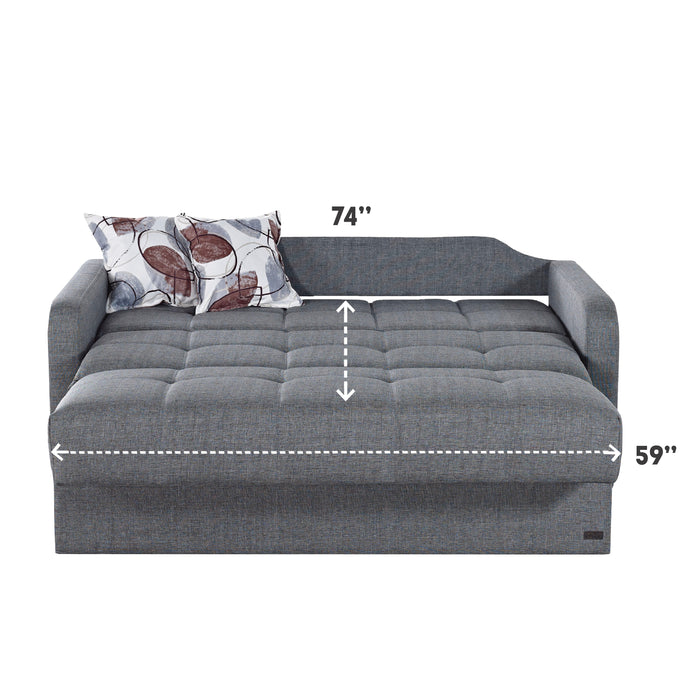 Stella 69 in. Pull Out Sleeper Sofa in Gray - SB-STELLA - In Stock Furniture