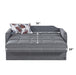 Stella 69 in. Pull Out Sleeper Sofa in Gray - SB-STELLA - In Stock Furniture