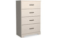 Stelsie White Chest of Drawers - B2588-44 - Gate Furniture