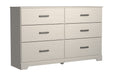 Stelsie White Dresser - B2588-31 - Gate Furniture