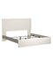 Stelsie White  King Panel Bed - Gate Furniture