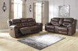 Stoneland Chocolate Power Reclining Living Room Set - Gate Furniture