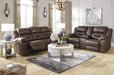 Stoneland Chocolate Power Reclining Living Room Set - Gate Furniture