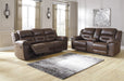 Stoneland Chocolate Reclining Living Room Set - Gate Furniture