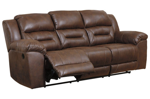 Stoneland Chocolate Reclining Sofa - 3990488 - Gate Furniture