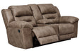 Stoneland Fossil Reclining Loveseat with Console - 3990594 - Gate Furniture