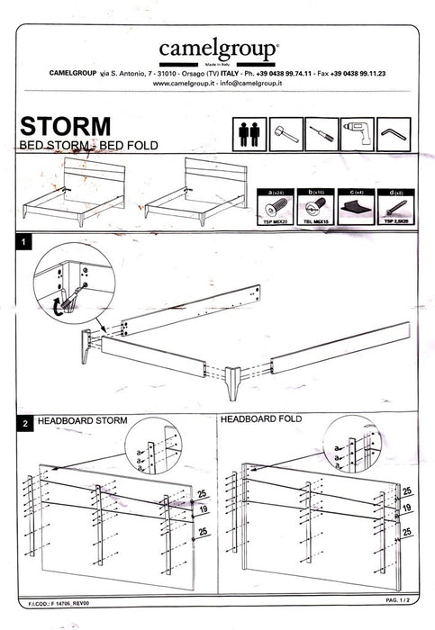 Storm Bed Queen - In Stock Furniture