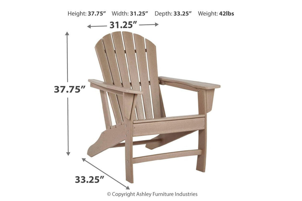 Sundown Treasure Grayish Brown Adirondack Chair - P014-898 - Gate Furniture