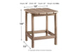 Sundown Treasure Grayish Brown End Table - P014-703 - Gate Furniture