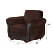 Sunrise 41 in. Convertible Sleeper Chair in Brown with Storage - CH-SUNRISE - In Stock Furniture