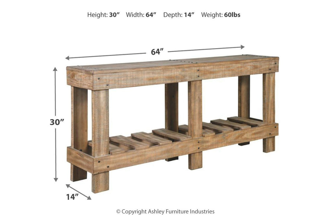 Susandeer Brown Sofa/Console Table - A4000219 - Gate Furniture