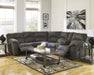 Tambo Pewter Reclining Sectional - Gate Furniture