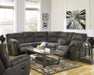 Tambo Pewter Reclining Sectional - Gate Furniture