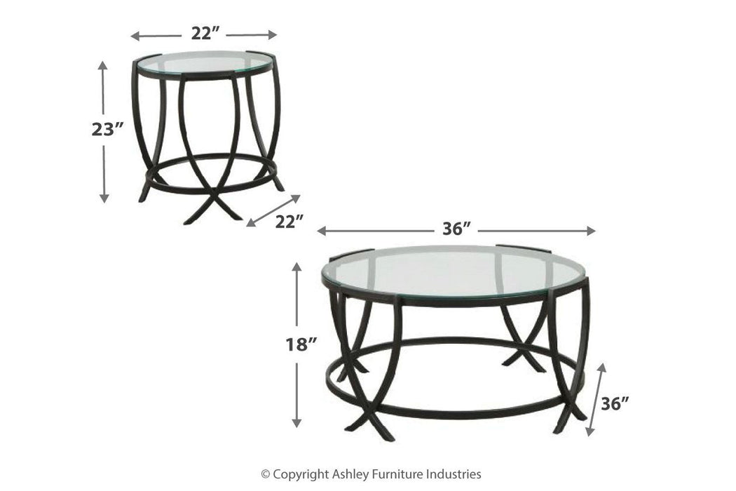 Tarrin Black Table (Set of 3) - T115-13 - Gate Furniture