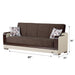 Texas 89 in. Convertible Sleeper Sofa in Brown with Storage - SB-TEXAS-2015 - In Stock Furniture