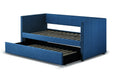 Therese Blue Daybed with Trundle - 4969BU - Gate Furniture