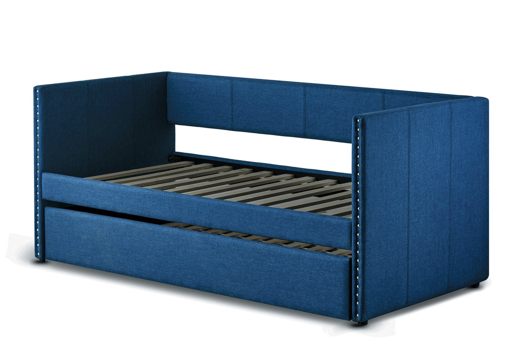 Therese Blue Daybed with Trundle - 4969BU - Gate Furniture