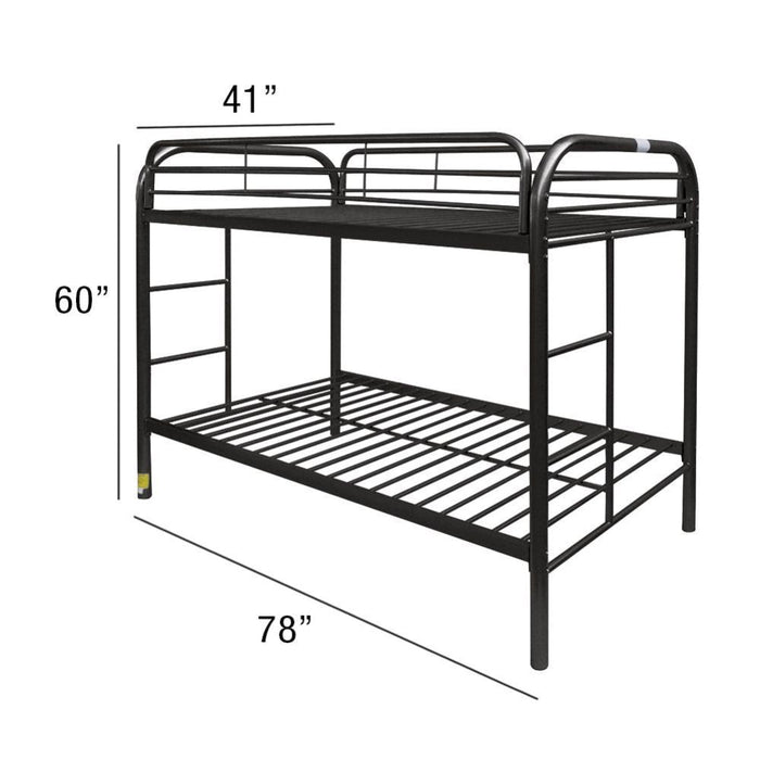 Thomas Twin/Twin Bunk Bed - 02188BK - In Stock Furniture