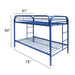 Thomas Twin/Twin Bunk Bed - 02188BU - In Stock Furniture