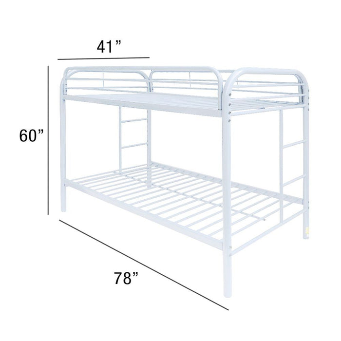 Thomas Twin/Twin Bunk Bed - 02188WH - In Stock Furniture