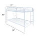 Thomas Twin/Twin Bunk Bed - 02188WH - In Stock Furniture