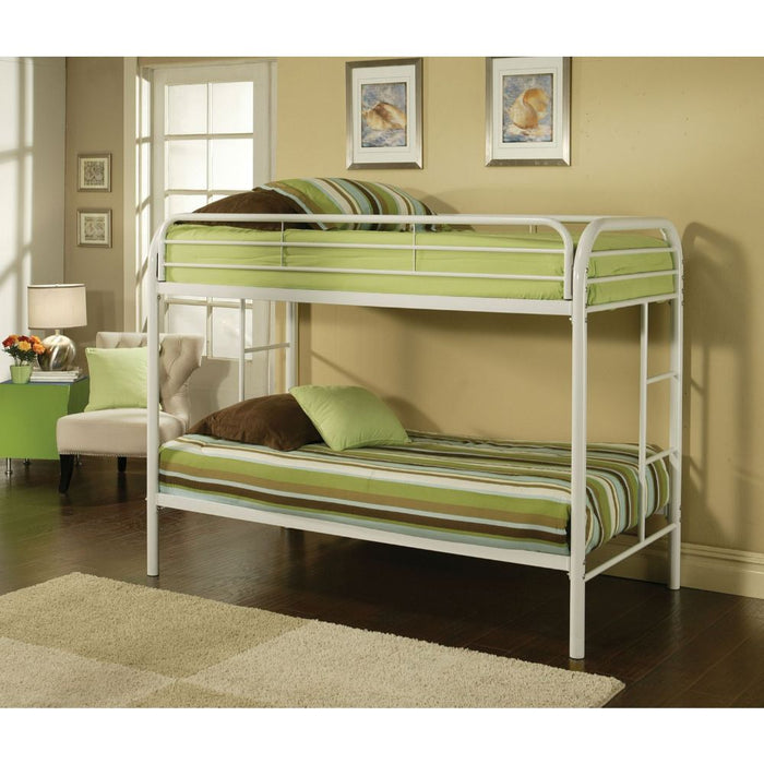 Thomas Twin/Twin Bunk Bed - 02188WH - In Stock Furniture