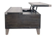 Todoe Dark Gray Coffee Table with Lift Top - T901-9 - Gate Furniture