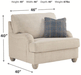 Traemore Linen Living Room Set - Gate Furniture