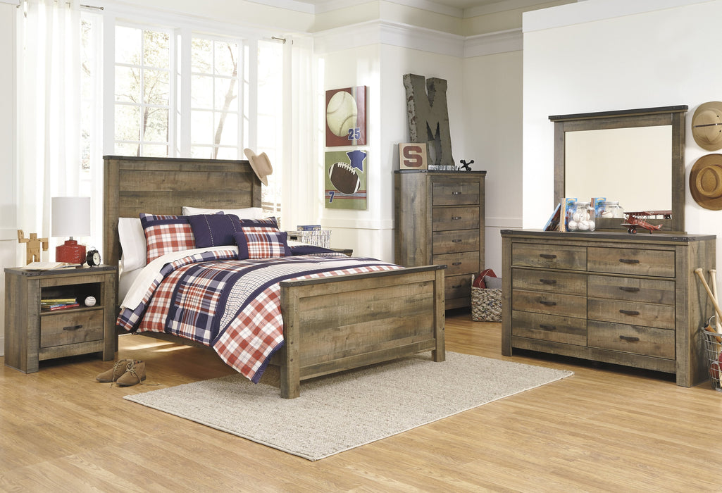 Trinell Brown Full Panel Bed - Gate Furniture