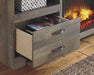 Trinell Brown Large TV Stand w/Fireplace Option - W446-68 - Gate Furniture