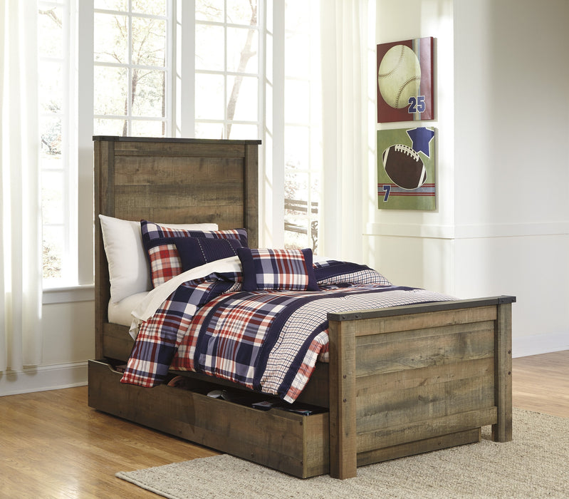 Trinell Brown Twin Panel Bed - Gate Furniture