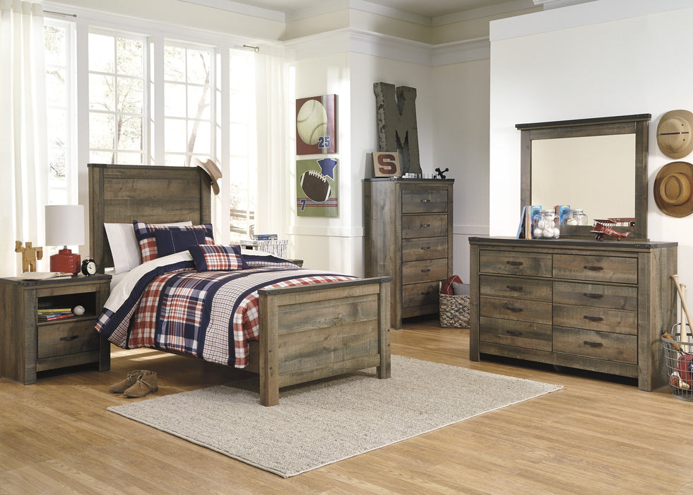 Trinell Brown Twin Panel Bed - Gate Furniture